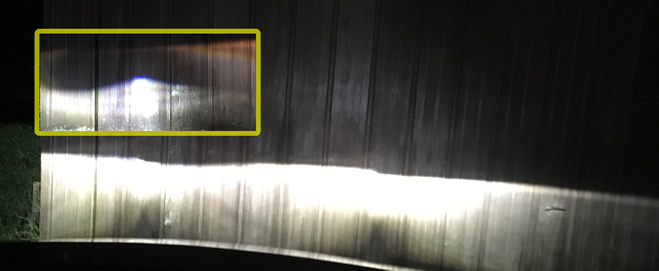 Comparison of a Corolla fit with Halogen Globes and LED globes.