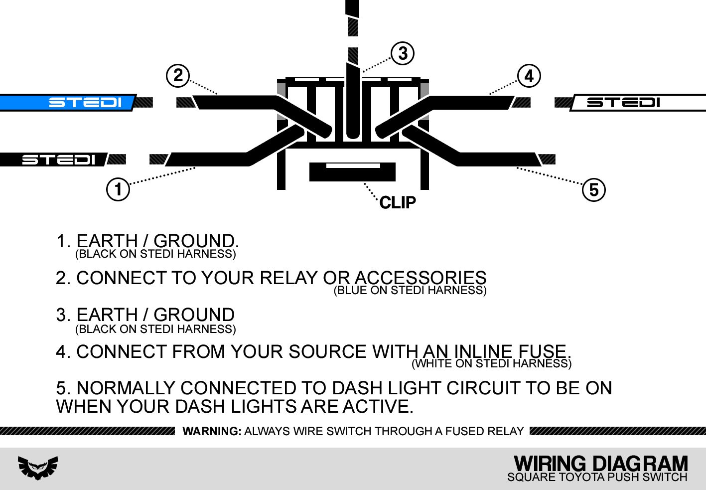 Stedi square type switch wiring diagram