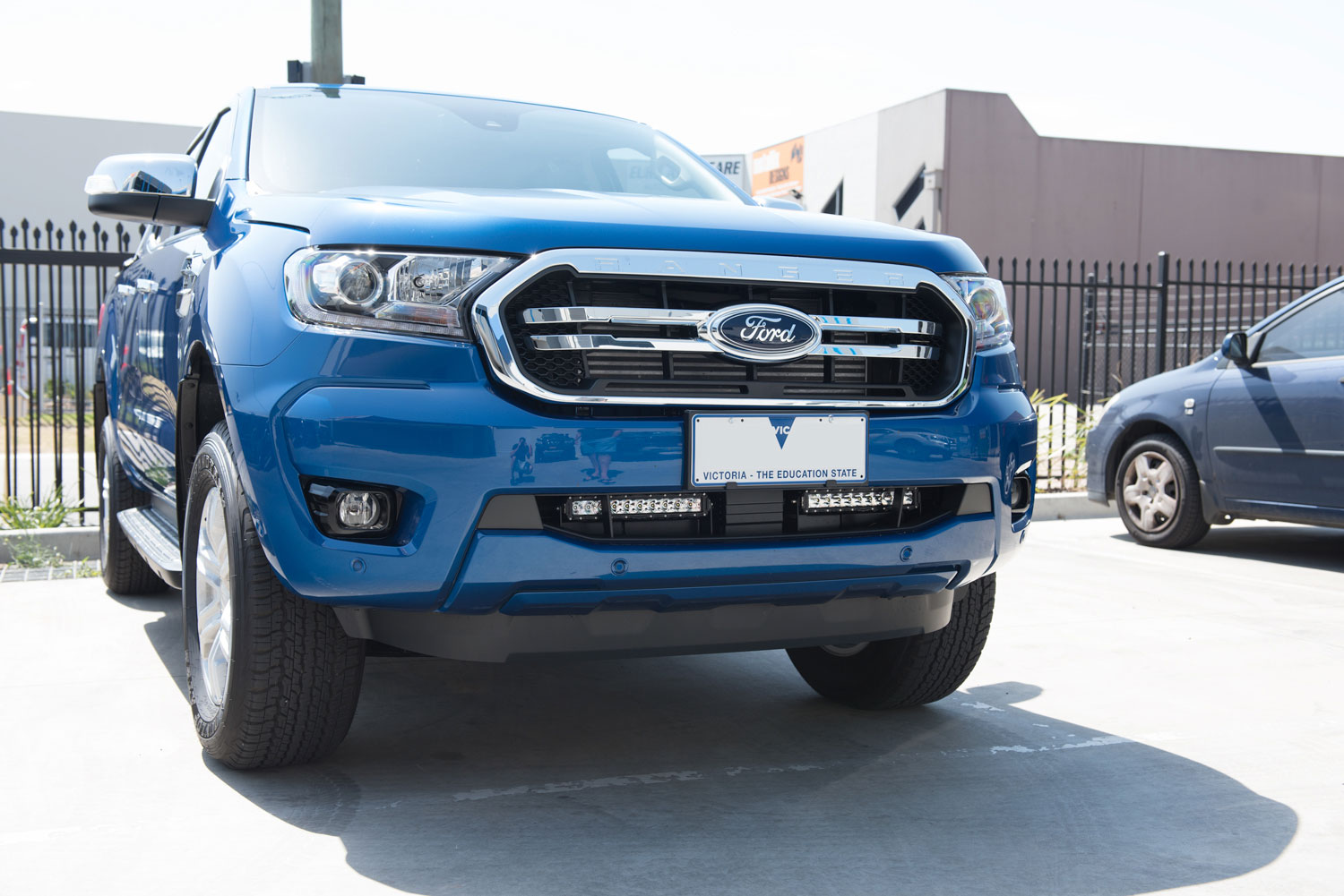 ford ranger light bar bumper